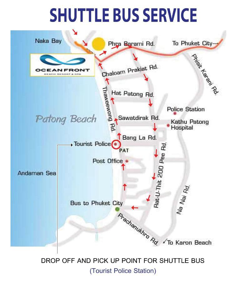 Oceanfront Beach Resort - Sha Extra Plus Patong Extérieur photo Pattaya Beach map